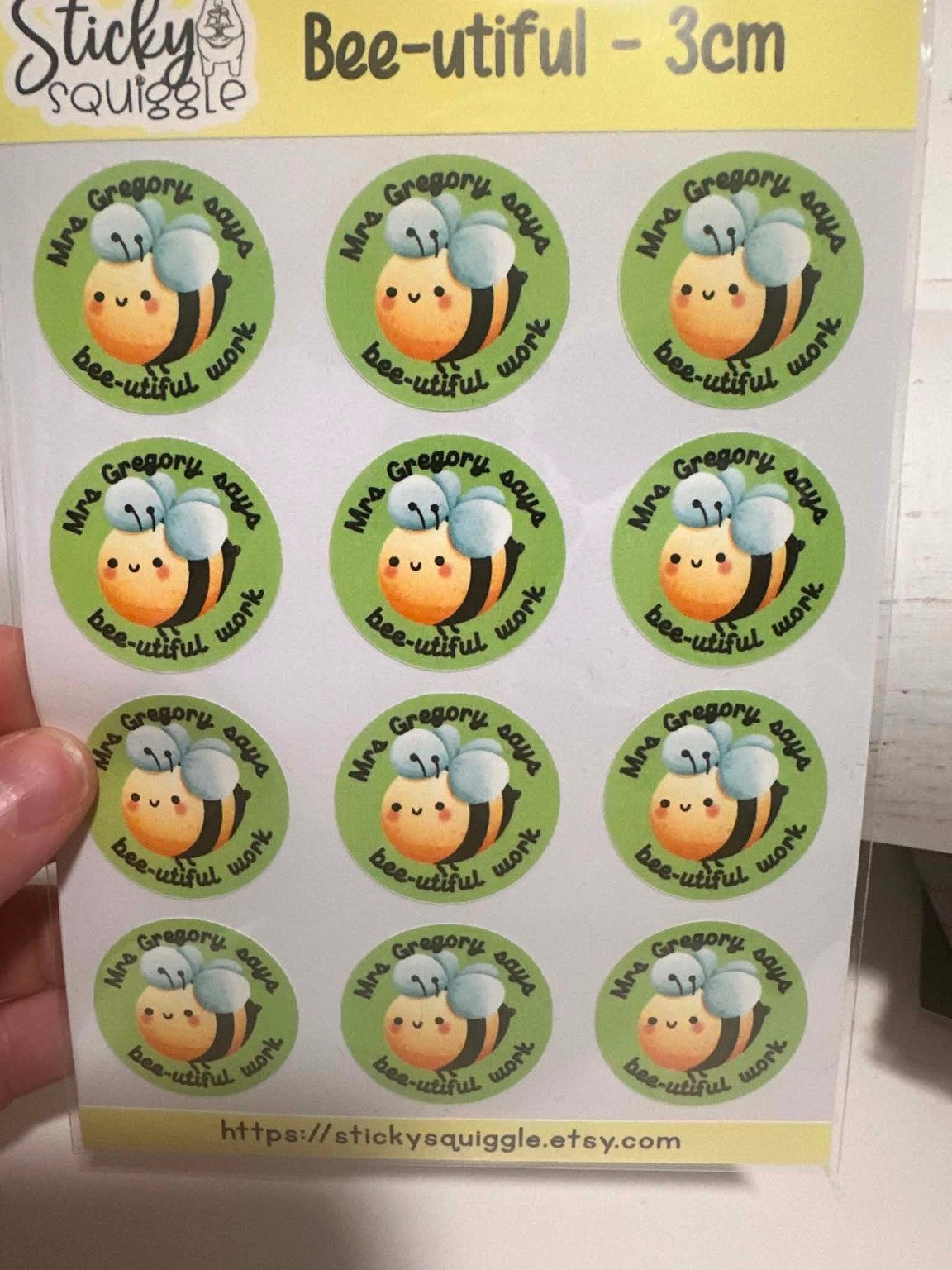 Bee-utiful reward stickers