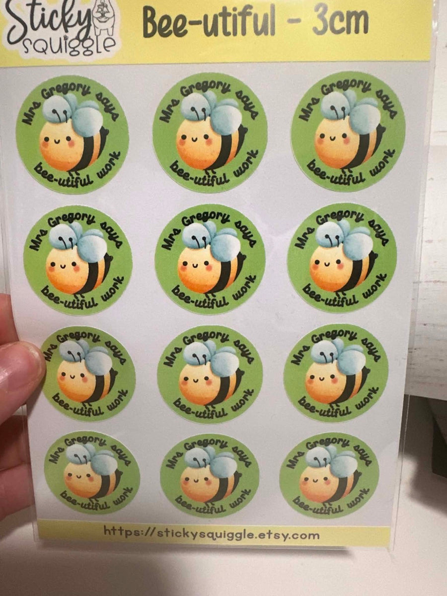 Bee-utiful reward stickers