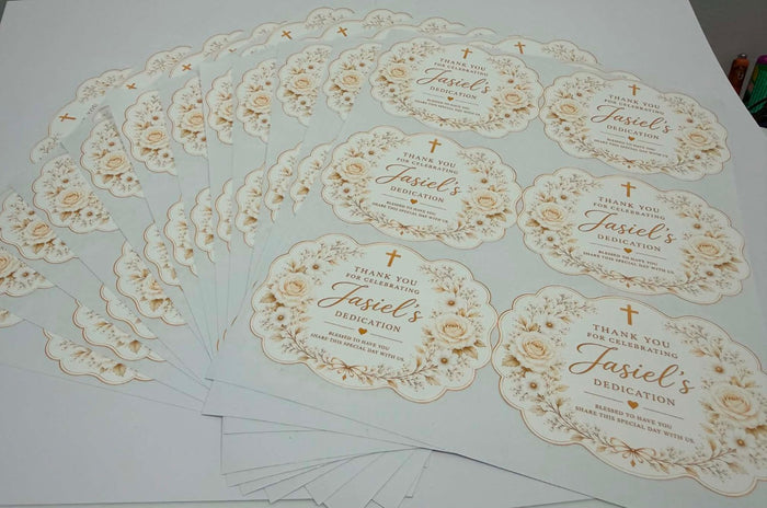 Custom birthday and event stickers