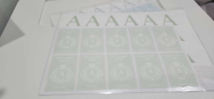 Custom rectangle stickers for business packaging and branding