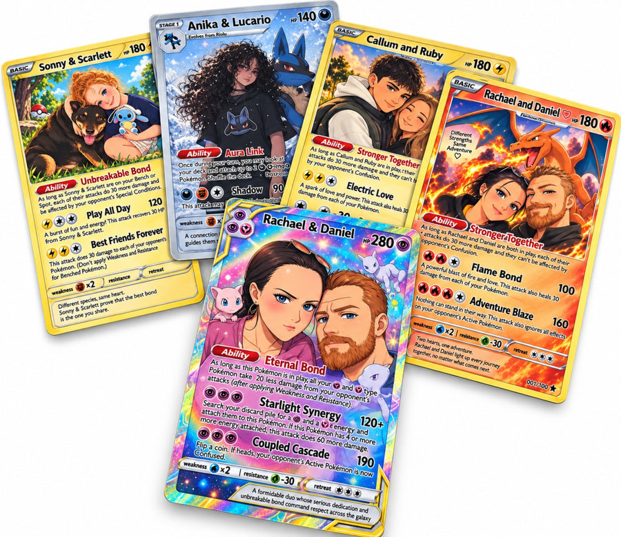 Custom Trading Card Stickers example